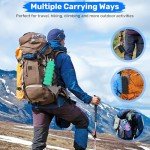 Maxluke Collapsible Water Bottles, Reuseable BPA Free Silicone Foldable Water Bottle 16oz, Lightweight Leakproof Portable Travel Water Bottles for Traveling Camping Hiking Sports Outdoors(Black)