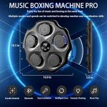 PEMEME Music Boxing Machine, Smart Bluetooth Interactive Wall-Mounted Punching Trainer with Gloves, Home Workout & Agility Training Equipment for Kids and Adults (Blue)