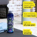Vapor Fresh Yoga Mat Spray - Eucalyptus Lavender - Cleaner and Deodorizing Spray for Yoga Blocks and Equipment - Plant Based Ingredients, 6oz (1-Pack)