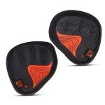 Royal Coalition Neoprene Grip Pads Lifting Grips, The Alternative to Gym Workout Gloves, Lifting Pads for Weightlifting, Calisthenics & Powerlifting, No More Sweaty Gym Gloves (Black Red)