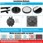 PEMEME Music Boxing Machine, Smart Bluetooth Interactive Wall-Mounted Punching Trainer with Gloves, Home Workout & Agility Training Equipment for Kids and Adults (Blue)