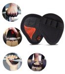 Royal Coalition Neoprene Grip Pads Lifting Grips, The Alternative to Gym Workout Gloves, Lifting Pads for Weightlifting, Calisthenics & Powerlifting, No More Sweaty Gym Gloves (Black Red)
