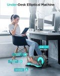 TIAXWUS Under Desk Elliptical Machine, 10 Modes Ellipse Leg Exerciser as Seen on tv, Elliptical Training Machines with Remote, Seated Elliptical Machine for Home Office Gym Workout Equipment