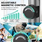 Dripex Elliptical Exercise Machine, Elliptical Machine for Home w/ 8-Level Resistance & Hyper-Quiet Magnetic Driving System, 6KG Flywheel, LCD Monitor, Pulse Sensor, Device Holder (Green)