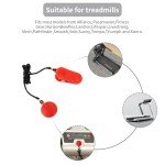 Generic The Safety Key of The Treadmill is Circular and Universal, with Strong Magnetic Force That Will not Fall Off, red