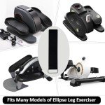 4Pcs Ellipse Leg Exerciser Machine Pedal Straps, Elliptical Adjustable Trainer Straps for Under Desk Elliptical Machine Peddler Foot Training Pedal Exercixer Home Fitness Sports Accessories