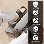 4Pcs Ellipse Leg Exerciser Machine Pedal Straps, Elliptical Adjustable Trainer Straps for Under Desk Elliptical Machine Peddler Foot Training Pedal Exercixer Home Fitness Sports Accessories