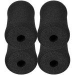 Foam Foot Pads Rollers Set- 4 Pcs Buffer Tube Cover Barbell Cushion Pad Foam Roller Exercise Equipment Gym Replacement Parts for Leg Extension Weight Bench