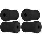 Foam Foot Pads Rollers Set- 4 Pcs Buffer Tube Cover Barbell Cushion Pad Foam Roller Exercise Equipment Gym Replacement Parts for Leg Extension Weight Bench
