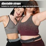 2 PCS Slim Running Belt Fanny Pack Running Phone Holder Runners Pouch Waist Pack for Workout Money Belt Running Gift Gear Accessories for Women Men Walking Hiking Cycling