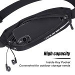 2 PCS Slim Running Belt Fanny Pack Running Phone Holder Runners Pouch Waist Pack for Workout Money Belt Running Gift Gear Accessories for Women Men Walking Hiking Cycling