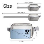 Didida Clear belt bag, See Through Fashion Waist Packs Unisex Transparent Fanny Packs for Women Men crossbody with Adjustable Strap for Workout Travel Running Cycling, Clear Bags for Stadium Approved