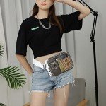 Didida Clear belt bag, See Through Fashion Waist Packs Unisex Transparent Fanny Packs for Women Men crossbody with Adjustable Strap for Workout Travel Running Cycling, Clear Bags for Stadium Approved