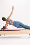 Salt & Honey Non-Slip Pilates Reformer Mat Towel (Pink)