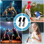 COMNICO Wrist Compression Sleeve, 2 Pairs Spandex Soft Elastic Wrist Brace Hand Band Sport Support Wraps Arthritis Pain Relief for Men Women Work Gym Typing Golf Volleyball(Gray+Black)