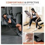Adjustable Weight Bench for Home Gym with Headrest - Foldable Workout Bench Press, 800lb Capacity for Exercises Incline Flat Decline Sit-Ups