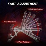 Adjustable Foldable 660LB Weight Bench, Lifting Sit-up Multi-use Workout Bench Exercise Bench Incline Decline Flat Utility Bench Press for Home Gym