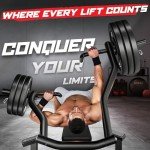 GOIMU Chest Press Machine, Weight Bench Press Machine with Independent Converging Arms, Adjustable Flat Incline Bench Press for Chest, AB Workout Home Gym Equipment