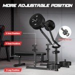 GOIMU Chest Press Machine, Weight Bench Press Machine with Independent Converging Arms, Adjustable Flat Incline Bench Press for Chest, AB Workout Home Gym Equipment