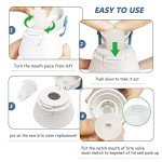 Zickupy 4PCS Replacement Bite Valve Compatible with Brita Water Bottles and Brita Filtered Water Bottle Replacement Tongues for Brita Insulated Filtered Silicone Water Bottle Nozzle Fittings (White)