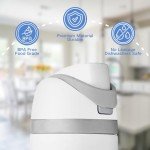 Replacement Lid for Owala Freesip, One Button Water Bottle Replacement Cap Compatible with Owala Cup 16oz 24oz 32oz 40oz, No Leakage Replacement Accessory for Owala Free Sip (Gray)