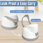 Replacement Lid for Owala Freesip, One Button Water Bottle Replacement Cap Compatible with Owala Cup 16oz 24oz 32oz 40oz, No Leakage Replacement Accessory for Owala Free Sip (Gray)