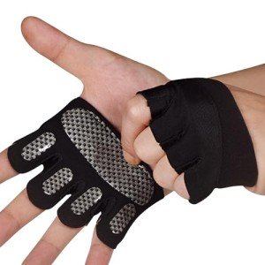 sunnex Gym Gloves for Women & Men - Fingerless Workout Gloves for Weightlifting, Lightweight Breathable Fitness Gloves for Sports and More