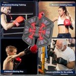 ITEFDTUTNE Music Boxing Machine with Boxing Gloves, Wall Mounted Intelligent Boxing Trainer for Kid, Boxing Game Equipment Workout Punching Machine for Kid Teenagers Boys Girls Gifts