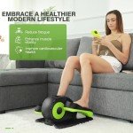 ANCHEER Under Desk Elliptical Machine, Ellipse Leg Exerciser for Seniors as Seen on TV Portable Leg Exerciser While Sitting with Massage Pedal/LCD Monitor/Remote Control