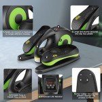 ANCHEER Under Desk Elliptical Machine, Ellipse Leg Exerciser for Seniors as Seen on TV Portable Leg Exerciser While Sitting with Massage Pedal/LCD Monitor/Remote Control