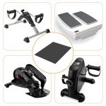 Ellipse Machine Non-Slip Mat, Apply to Under Desk Elliptical Peddler While Sitting, Perfect for Electric Seated Foot Pedal Exerciser, Enhanced Stability & Floor Protection (Black)