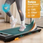 HiFast Walking Pad, 2.5HP Under Desk Treadmill for Home Office, 300 Lbs Capacity Portable Treadmill with Remote Control & LED Display, 2 in 1 Treadmill for Walking Jogging and Running