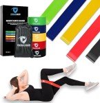 Resistance Bands for Working Out, Exercise Bands for Home Gym Fitness, Booty Bands for Men Women, Stretching Elastic Loop Bands for Workout, Set of 5