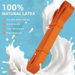 Resistance Bands, Pull Up Bands, Pull Up Assist Band Exercise Resistance Bands for Men & Women Working Out, Body Stretching, Physical Therapy, Muscle Training - Orange