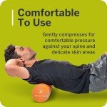 Foundation Roller - Premium EVA Foam Muscle Recovery and Flexibility Roller, Soft Compression for Injury Prevention, Travel-Friendly, Ideal for Athletes, Black/Grey, 12"