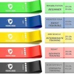 Resistance Bands for Working Out, Exercise Bands for Home Gym Fitness, Booty Bands for Men Women, Stretching Elastic Loop Bands for Workout, Set of 5