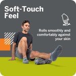 Foundation Roller - Premium EVA Foam Muscle Recovery and Flexibility Roller, Soft Compression for Injury Prevention, Travel-Friendly, Ideal for Athletes, Black/Grey, 12"