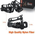 TOLYS Peloton Pedals Peloton Toe Cage for Indoor Exercise Bike Peloton Pedal Converter - Compatible with Peloton Bike - Peloton Pedals for Regular Shoes and Sneakers