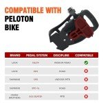 TOLYS Peloton Pedals Peloton Toe Cage for Indoor Exercise Bike Peloton Pedal Converter - Compatible with Peloton Bike - Peloton Pedals for Regular Shoes and Sneakers
