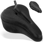APECYC Bike Seat Cushion Gel Padded Bike Seat Cover for Men Women Extra Padding Soft Comfort Bicycle Seat Cushion for Peloton Bike, Stationary Exercise Bike, Mountain Bike, Road Bike, Ebike
