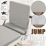 Pilates Reformer, Foldable Pilates Reformer Home Gym Equipment,Core Pilates Bed for Home Workouts ,with Dual Resistance- Springs and Cords, Jump Board Christmas Birthday Valentines Day Gift (Grey)