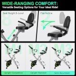 Foldable Exercise Bike Stationary Bikes for Home, 5 IN 1 Indoor Workout Bike for Seniors, with 16-Level Quiet Magnetic Resistance, 6.6 LBS Flywheel and 300LBS Capacity, 2024 Designed 817 X-bike