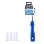 Mister Rui Foam Paint Roller 2 Inch with Roller Frame (Pack of 3), High Density Finest Finish Mini Foam Paint Roller 2 Inch Perfect for Home Decoration