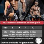 Fitness Workout Gloves Gym Weight lifting Gloves for Men Women Breathable Gymnasium Wrist Support Padded Deadlifts Exercise Training Pull Ups (Short Wrist, L)