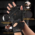 ihuan New Breathable Workout Gloves for Women & Men - No More Sweaty & Full Palm Protection Gym Exercise, Cycling， Fitness, Weightlifting, Pull-ups, Deadlifting, Rowing