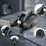 ANCHEER Under Desk Elliptical Machine, Leg Exercise Pro Machine Pedal Exerciser for Seniors as Seen on TV Portable Leg Exerciser While Sitting with Massage Pedal/LCD Monitor/Remote Control