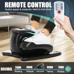 ANCHEER Under Desk Elliptical Machine, Leg Exercise Pro Machine Pedal Exerciser for Seniors as Seen on TV Portable Leg Exerciser While Sitting with Massage Pedal/LCD Monitor/Remote Control