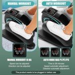 ANCHEER Under Desk Elliptical Machine, Leg Exercise Pro Machine Pedal Exerciser for Seniors as Seen on TV Portable Leg Exerciser While Sitting with Massage Pedal/LCD Monitor/Remote Control