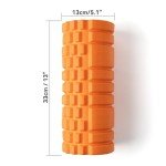 Krightlink Foam Roller High Density 13" Patented Exercise Roller for Deep Tissue Muscle Massage, Muscle Massage and Myofascial Trigger Point Release, Relieves Muscle Pain, Improves Mobility (Orange)