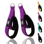 Lights Mountain 1 Pair Pilates Double Loop Straps for Reformer, Fitness D-Ring Straps Handle, Yoga Exercise Accessories for Home Gym Workout